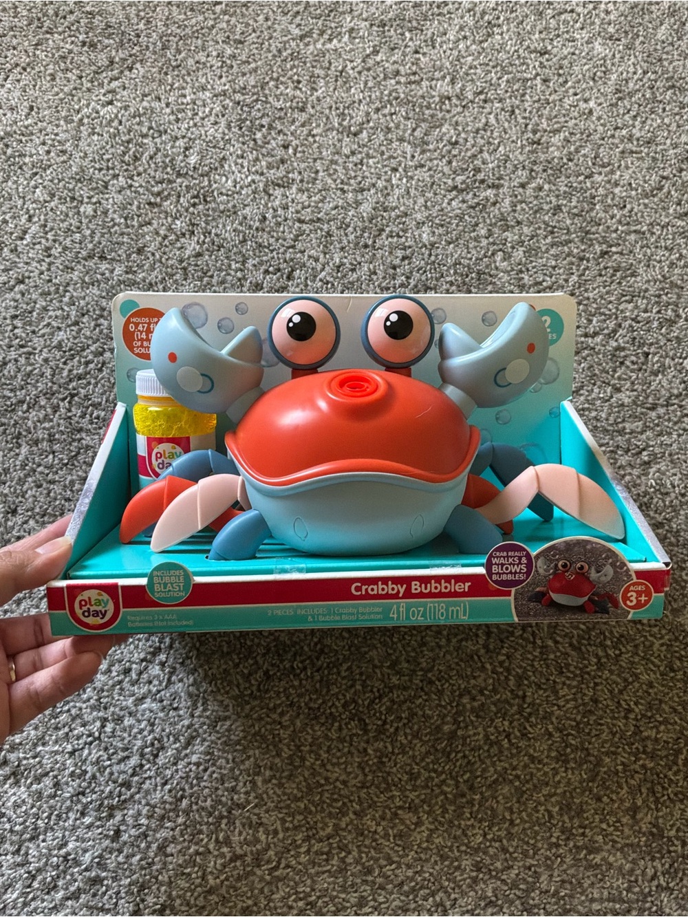 Crabby Bubbler Kids Interactive Crawling Bubble Toy